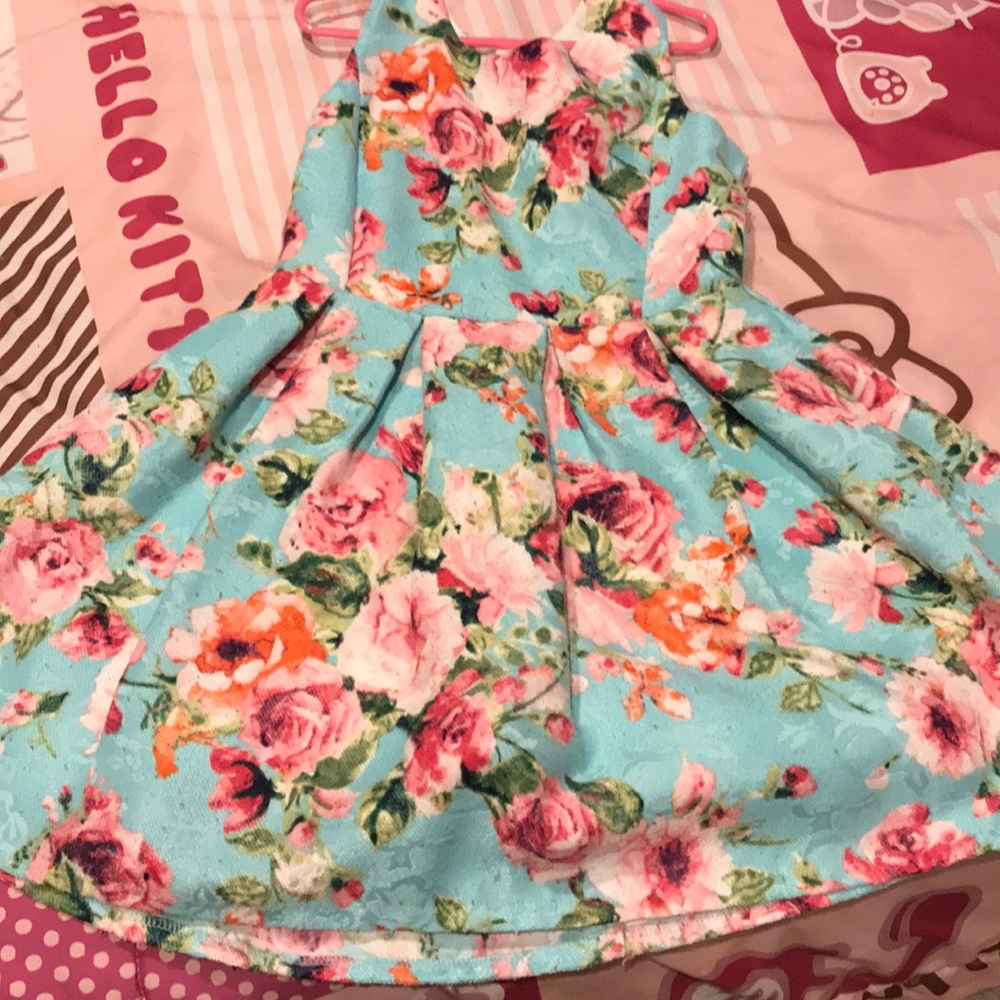 Girls floral dress size 7